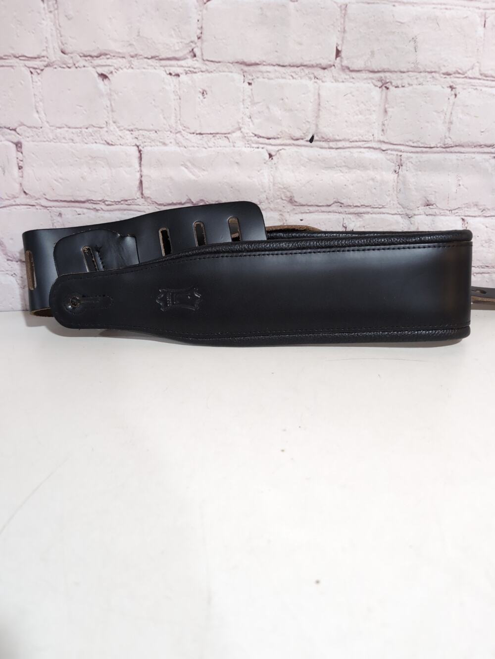 NEW Levy's Leathers 3" Wide Leather Guitar Strap Foam Padding Garment Leather